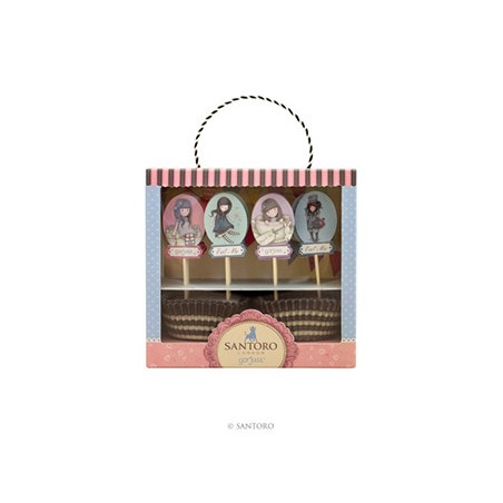 Gorjuss Cupcake Set - Sweet Tea & Sweet Cake
