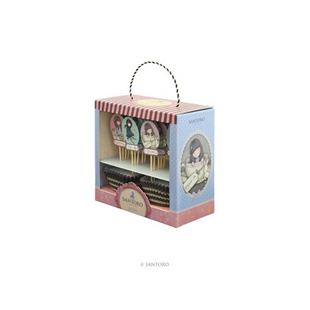 Gorjuss Cupcake Set - Sweet Tea & Sweet Cake