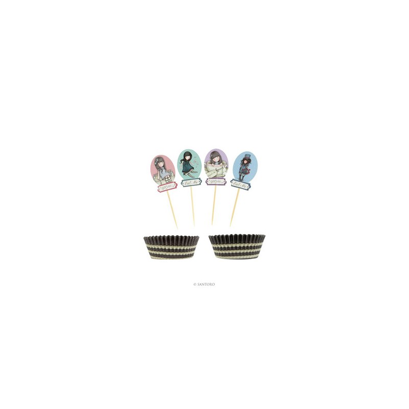 Gorjuss Cupcake Set - Sweet Tea & Sweet Cake