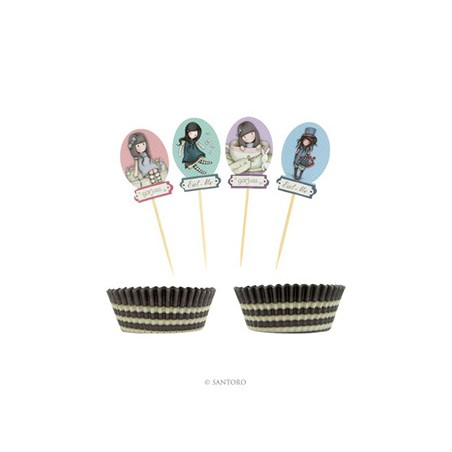 Gorjuss Cupcake Set - Sweet Tea & Sweet Cake